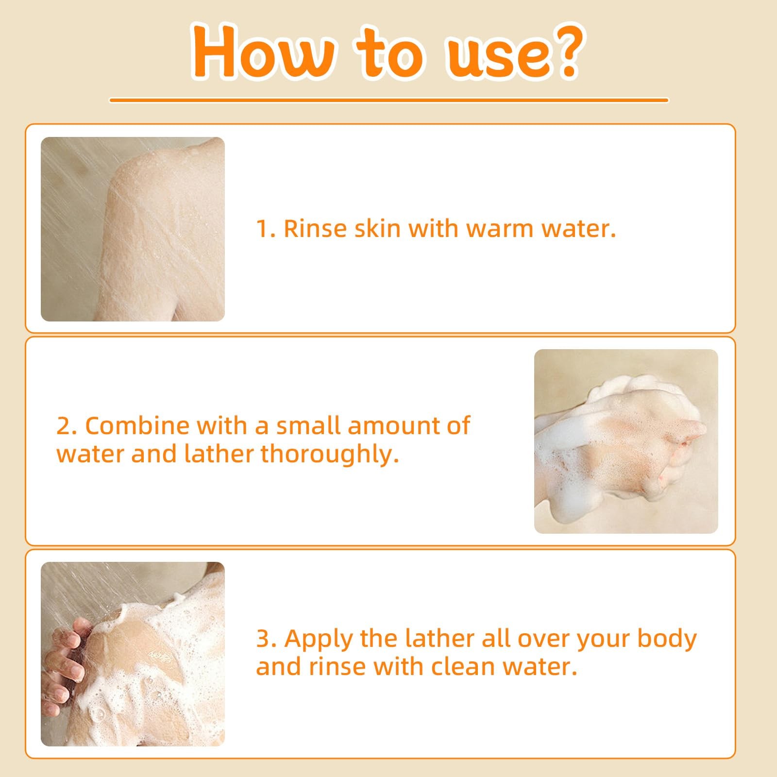 2PCS Persimmon Soap Bar for Body, Natural Deodorant Body Bar Soap for Remove …