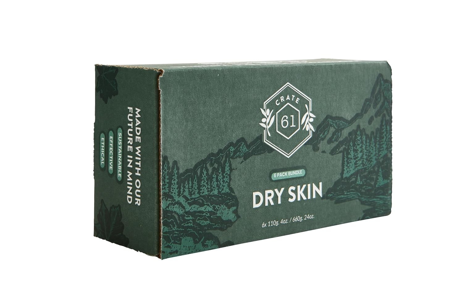 Luxury Plant-Based Natural Bar Soap – Pack of 6 for Dry Skin, Handmade in Canada