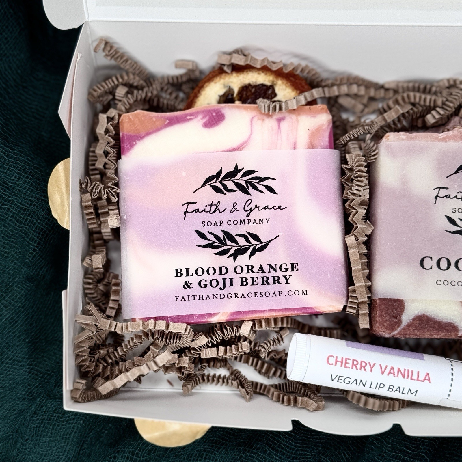 Handmade Natural Soap & Lip Balm Gift Set – 2 Bars – Perfect Gift
