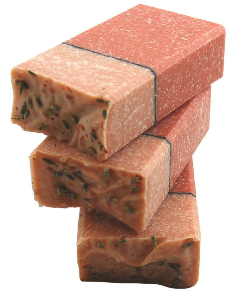 Himalayan Pink Salt body and face bar soap. 3 bar pack 16 + oz.