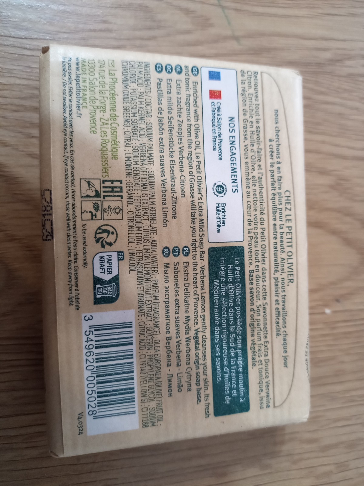 Le Petit Olivier Extra Mild Soap Lemon Verbena 2 x 100 g