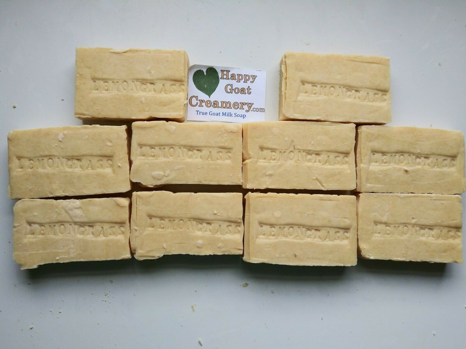 LEMONGRASS GOAT MILK SOAP HAPPY GOAT CREAMERY PURE ESSENTIAL OIL FREE SHIPPING