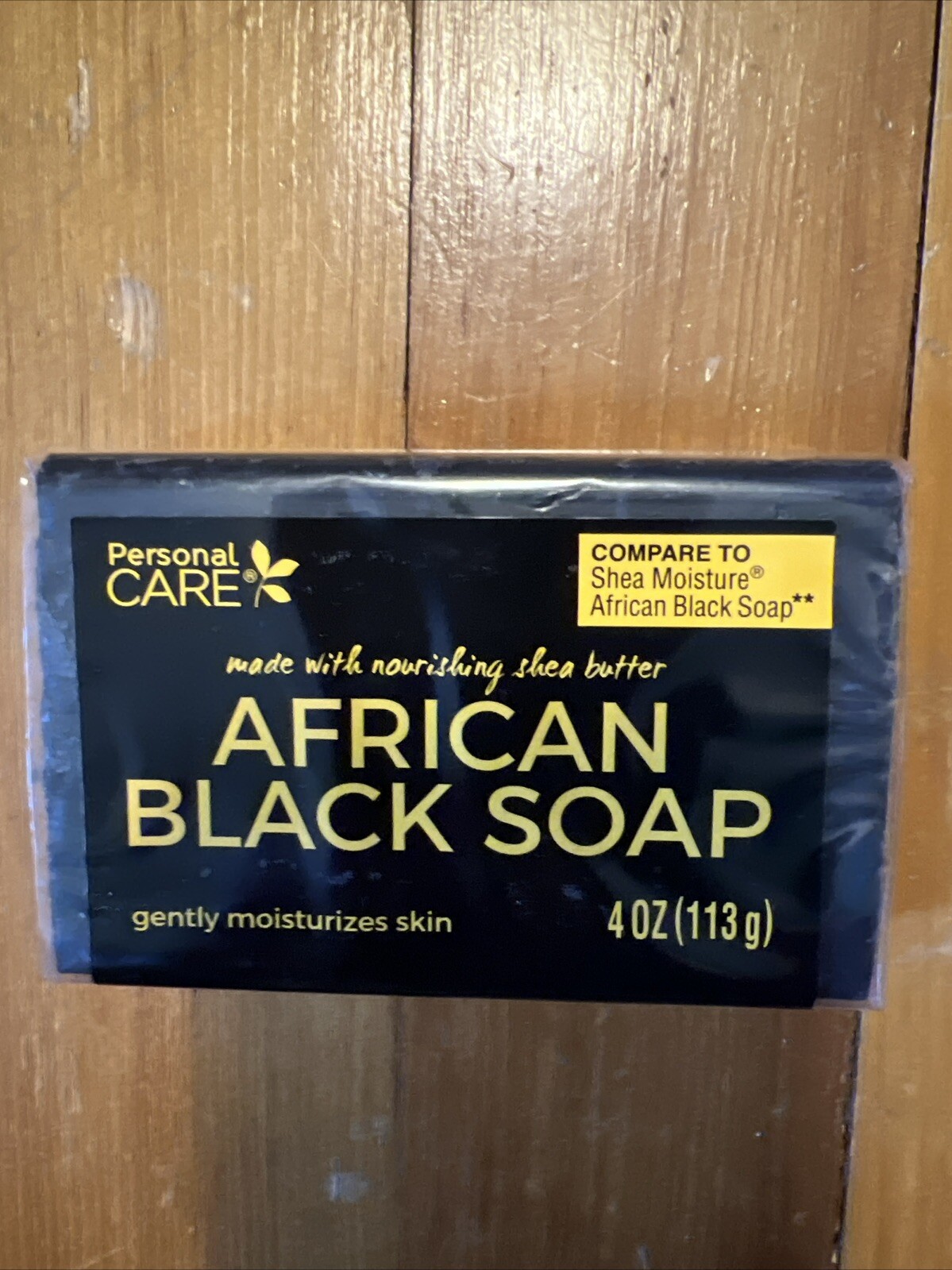 Personal Care African Black Soap With Shea Butter 4oz Bar New QUANTITY OF 1