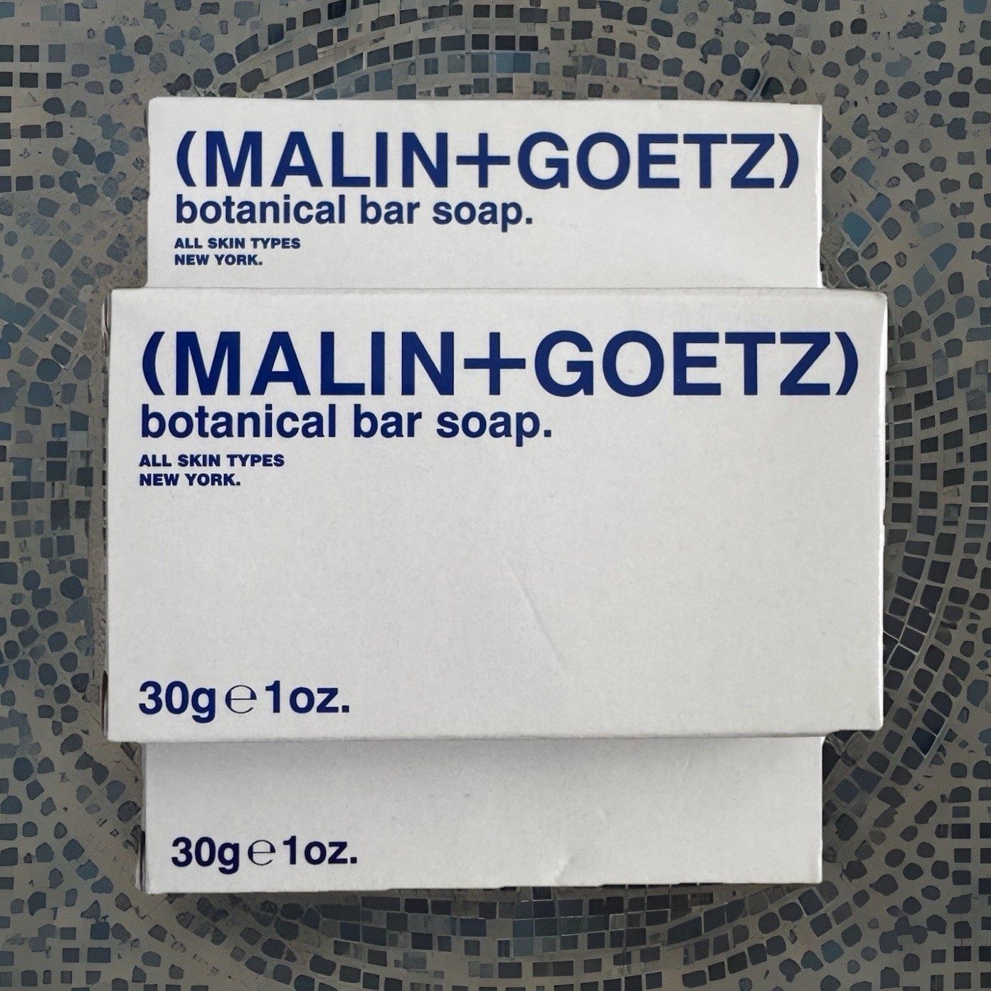 MALIN+GOETZ Botanical Bar Soap Bergamot Scent Travel Size 1 oz White – Set of 3