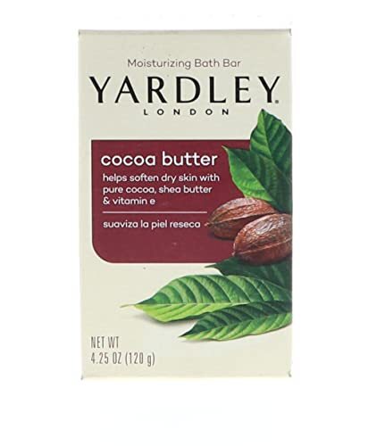 Yardley Moisturizing Bar Cocoa Butter, Chocolate, 4.25oz