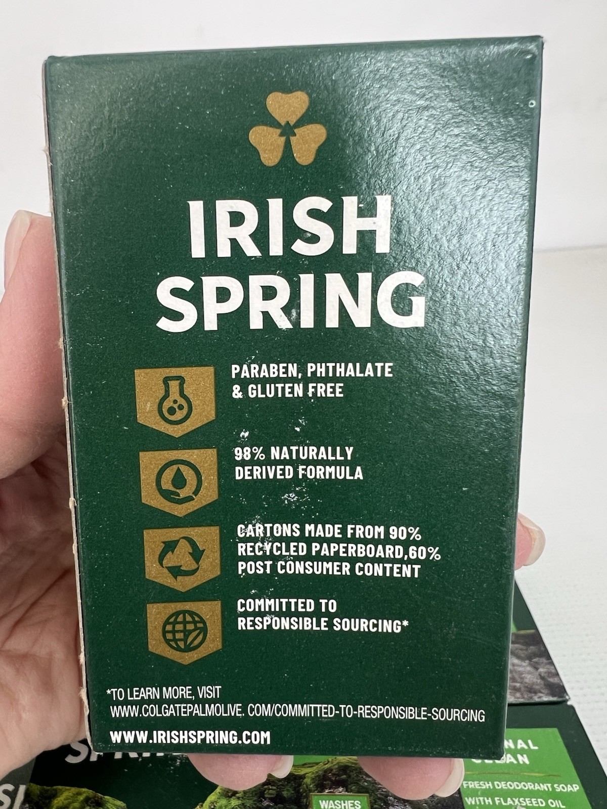 Irish Spring Original Clean Deodorant Soap 4.5 oz Bars Lot of 13