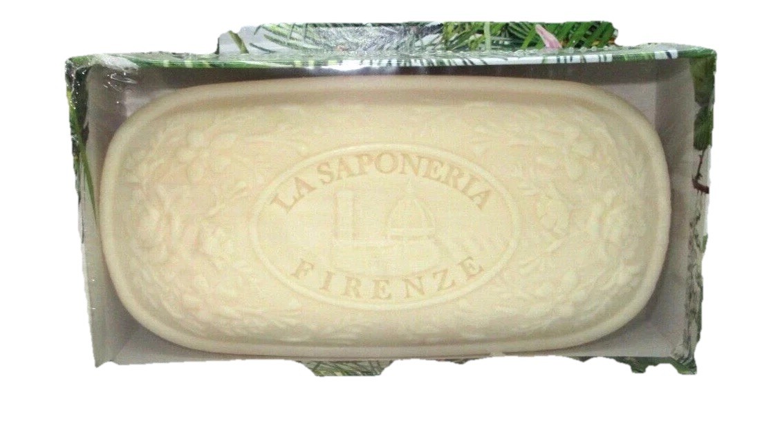 La Saponeria Firenze Botanical Garden Cedarwood Scented Soap 10.5oz New Italy