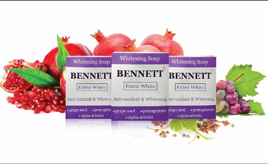 3 x BENNETT Soap Extra White Antioxidant Whitening Skin with Alpha Arbutin 130g
