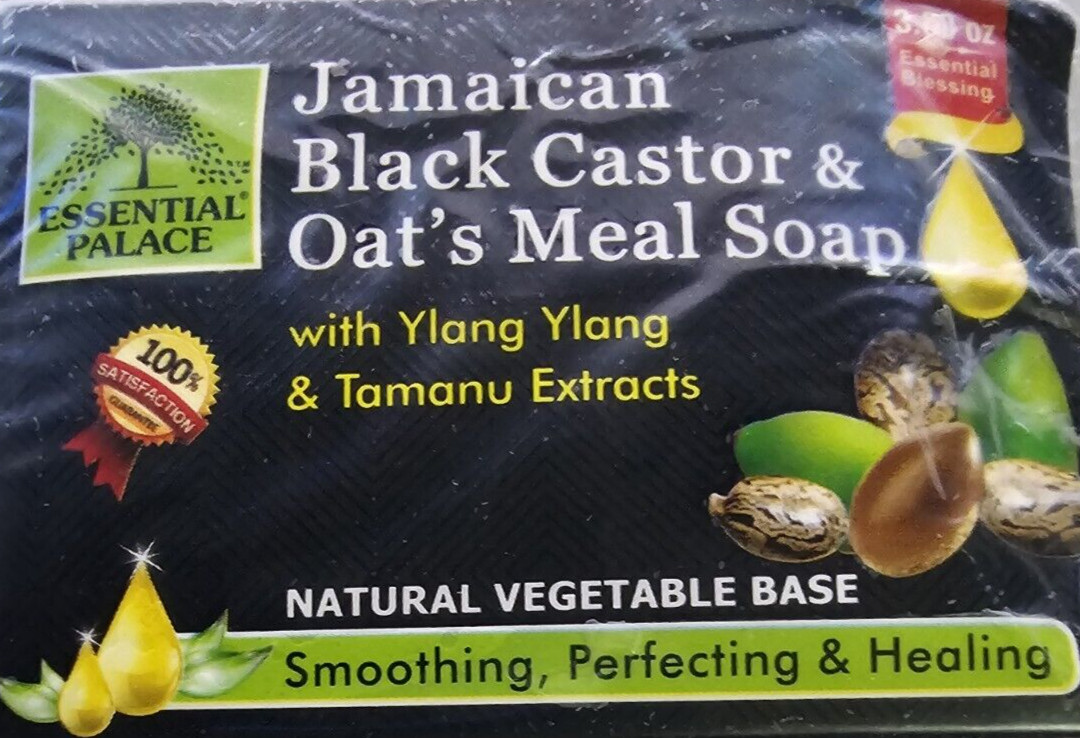 JAMAICAN BLACK CASTOR SOAP & Oat’s Meal Soap/Ylang Ylang & Tamanu Extracts 3 Ct