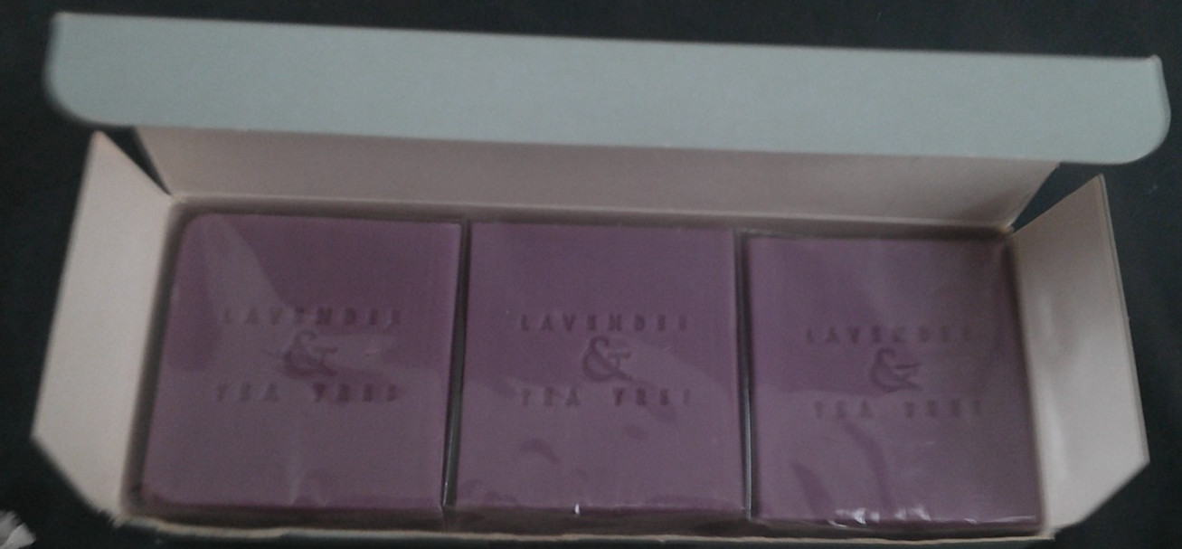 Arran Aromatics Scotland Lavender Tea Tree Set Of 3 Soaps New 3 x 100g