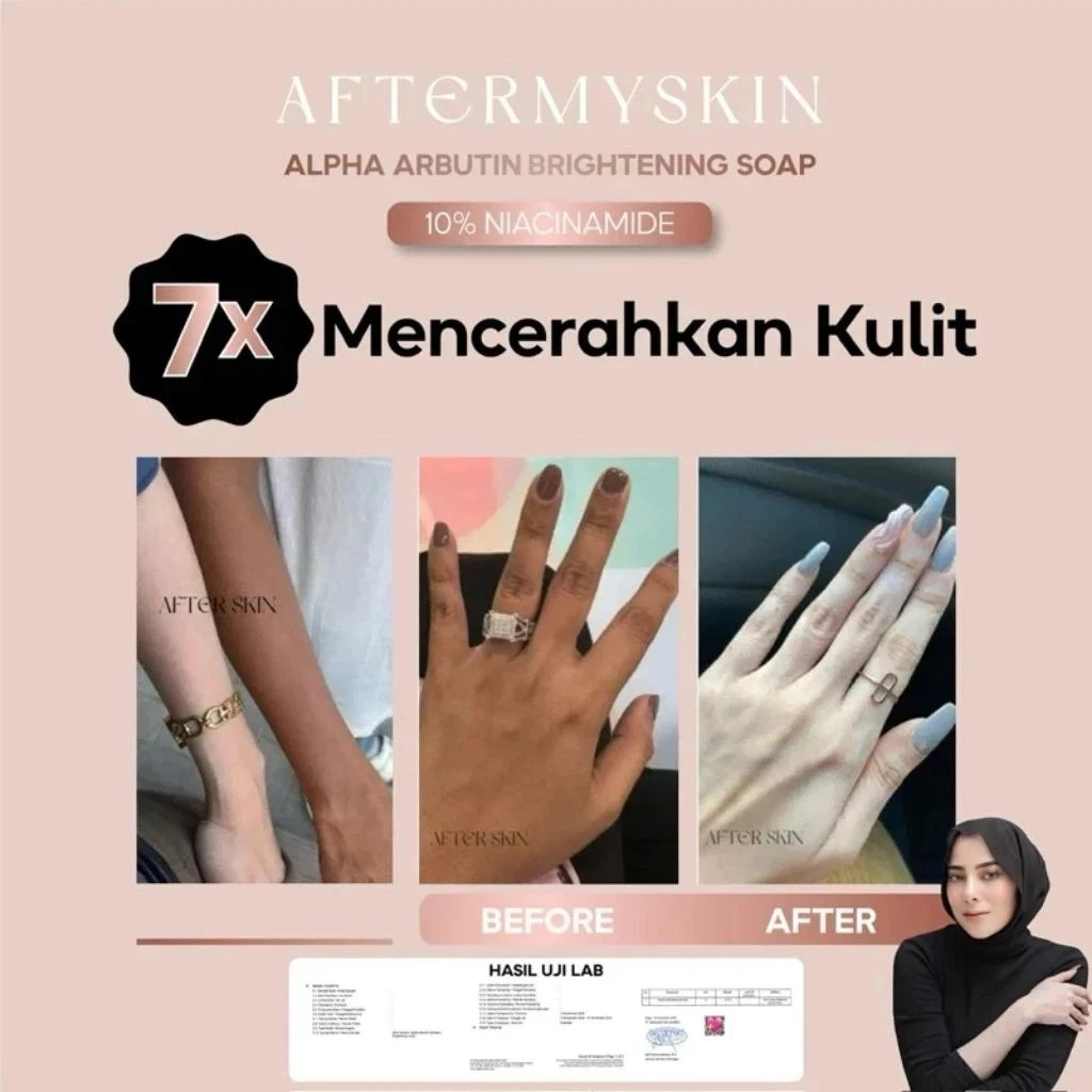 3pcs AFTERMYSKIN Bright & Moist Soap With Alpha Arbutin Collagen