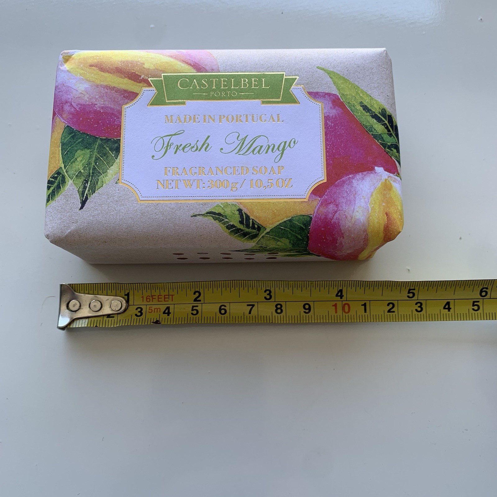 Castelbel Porto Fresh Mango Luxury Moisturizing Shea Butter Soap 10.5 ounces