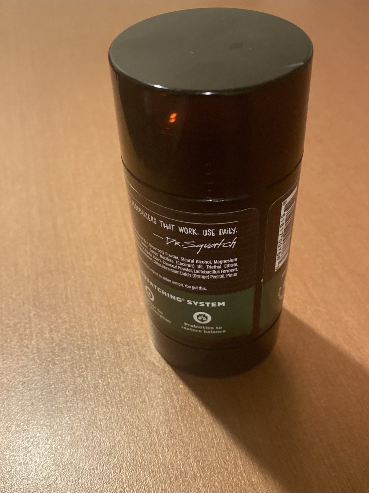 Dr. Squatch Pine Tar Mans Natural Deodorant Odor Squatching Aluminum Free 2.65oz