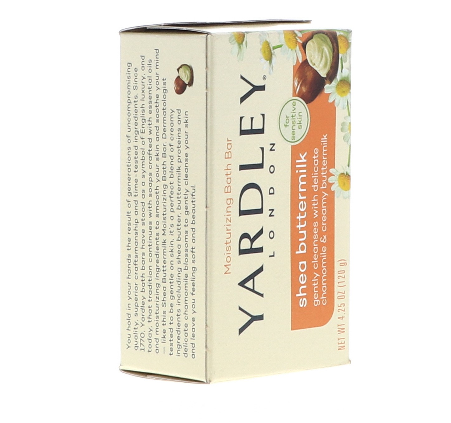 Yardley Shea Buttermilk Bath Bar, 4.25 oz