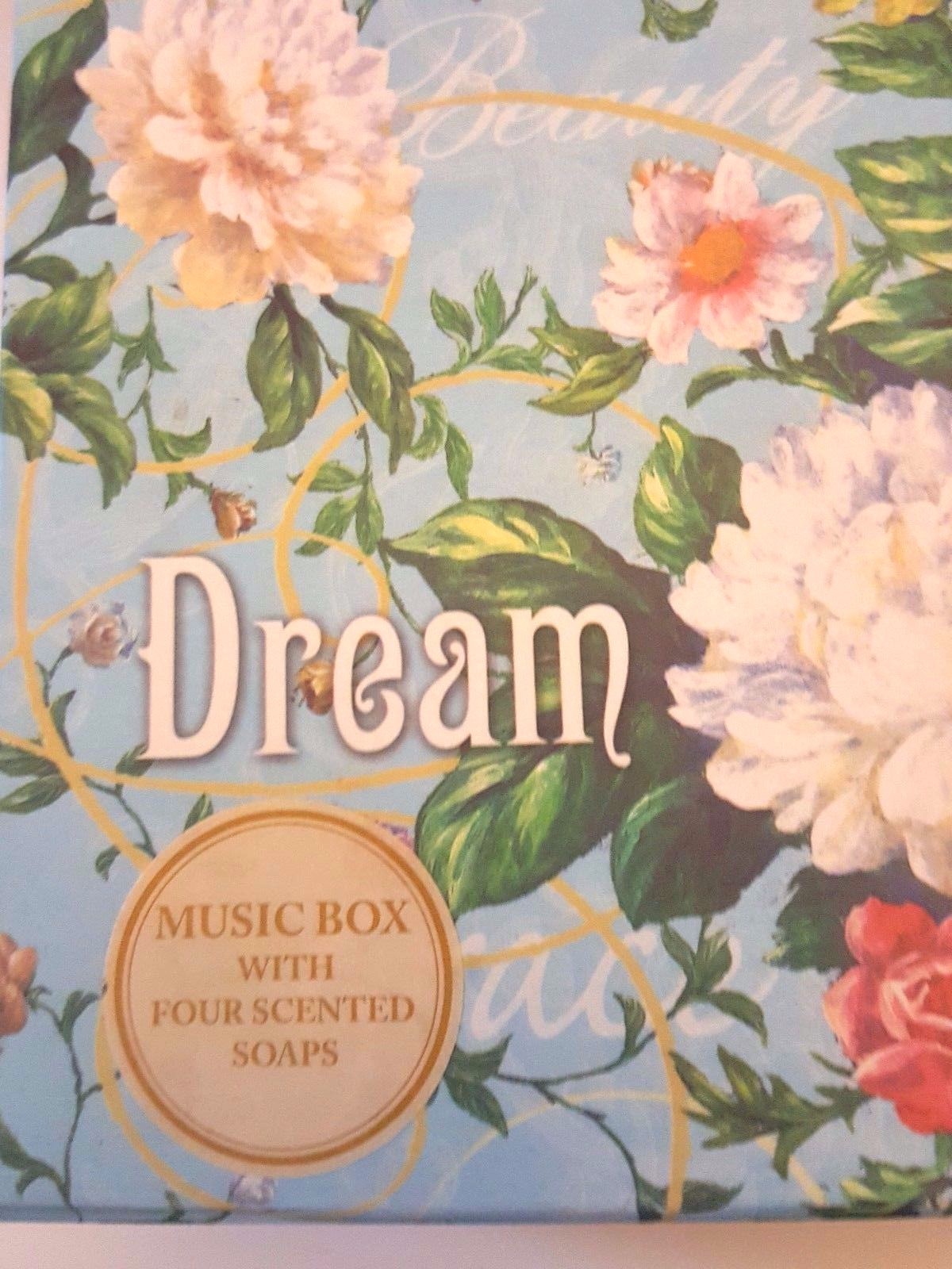 POOCH & SWEETHEART KEEPSAKE SET ROSE SOAP MULTI-PURPOSE MUSIC BOX HOPE BELIEVE