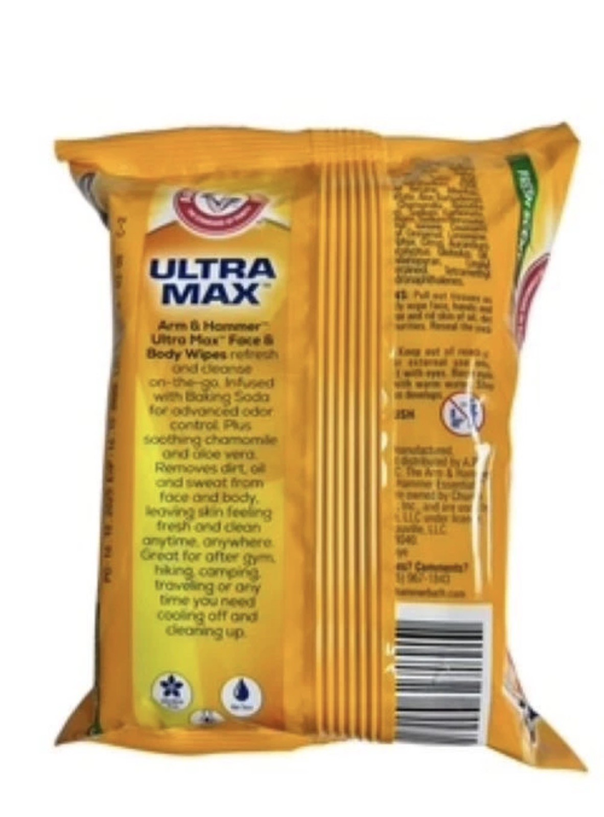 Arm & Hammer Ultra Max Face & Body Wipes Clean Fresh Scent 2 Pks, 30 Ea.
