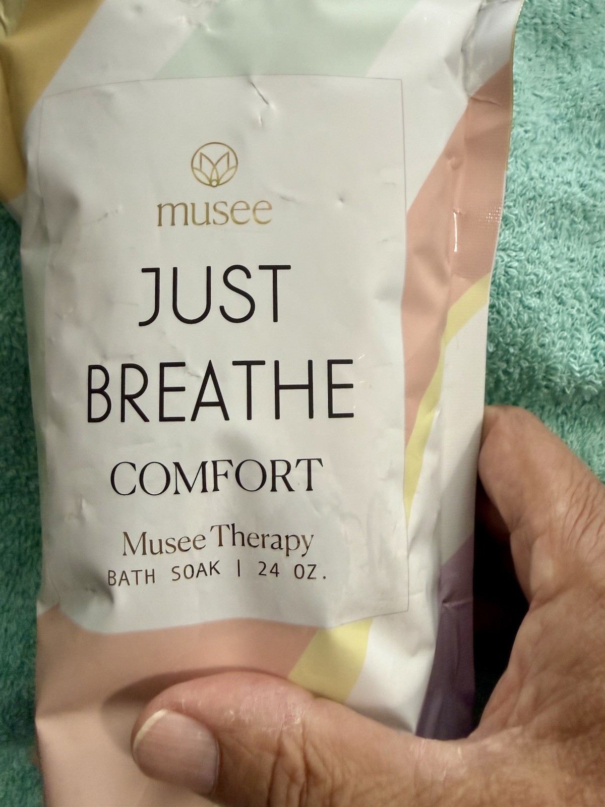 Musee Bath Therapy. Just Breathe Comfort. Bath Soak. 24 ozs. USA New