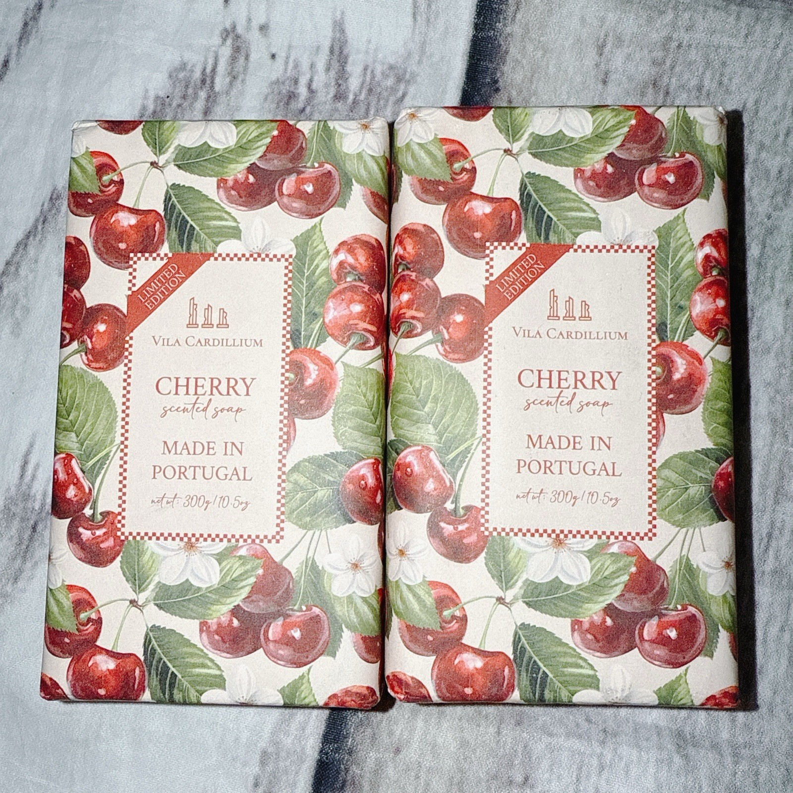 2 Pcs Vila Cardillium CHERRY Scented Soap 300g/10.5oz / Each