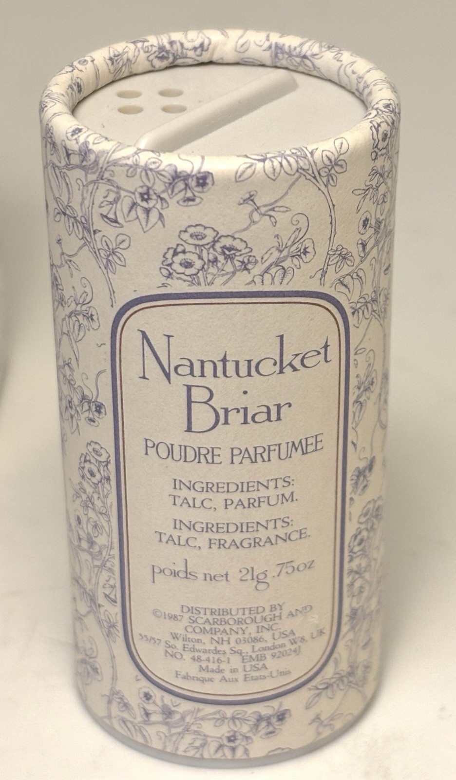 Scarborough & Company Nantucket Briar Perfumed Body Powder .75 oz, Soap, Satchel