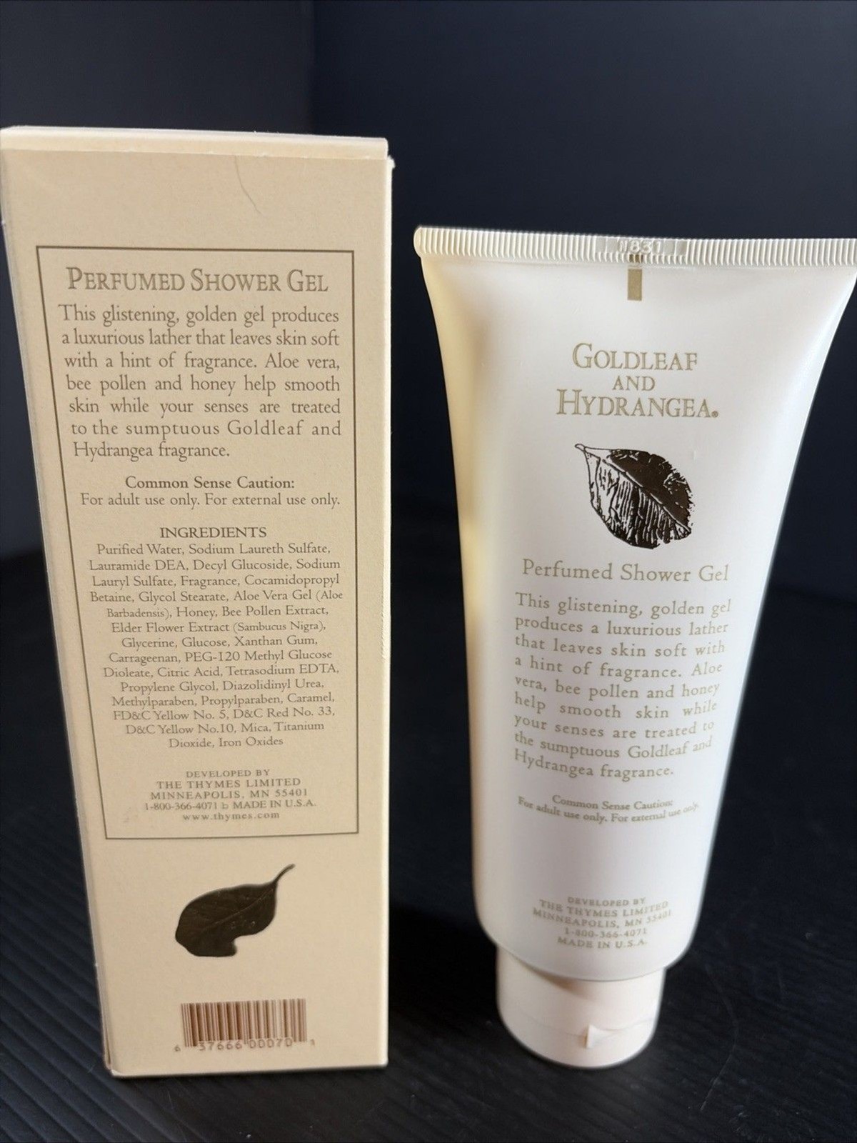 Goldleaf And Hydrangea The Thymes Limited Perfumed Body Creme Lotion Cream