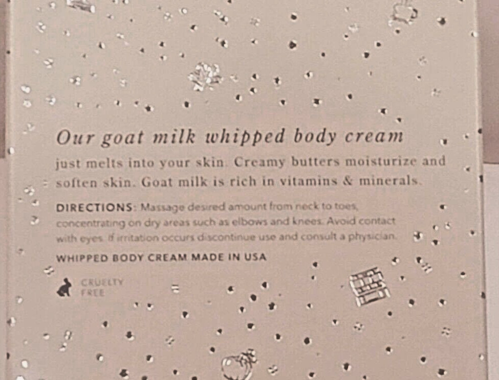 Beekman 1802 Goat Milk Whipped Body Cream Into the Woods Fall 8 Oz Sealed in box