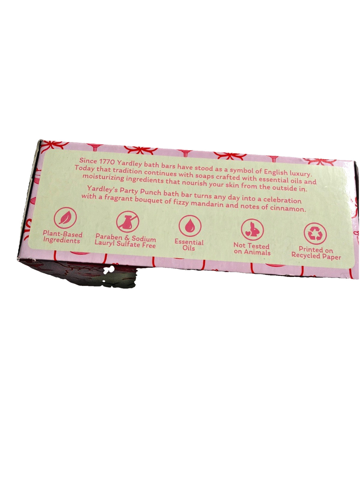 10 Yardley London Limited Edition Pretty & Pink PARTY PUNCH Bath Soap 4oz