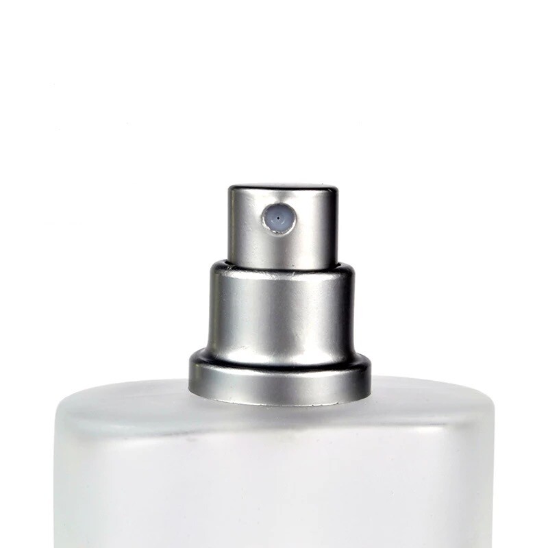 Refillable Perfume Spray Glass Atomizer Empty Bottle Flat Shape Frosted Style