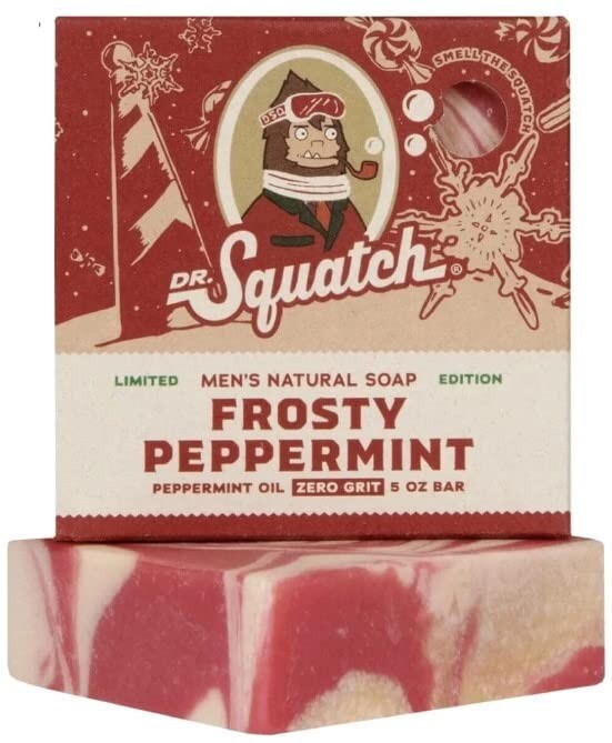 Dr. Squatch Limited Edition One Bar (Frosty Peppermint) 5 ounces Natural Soap