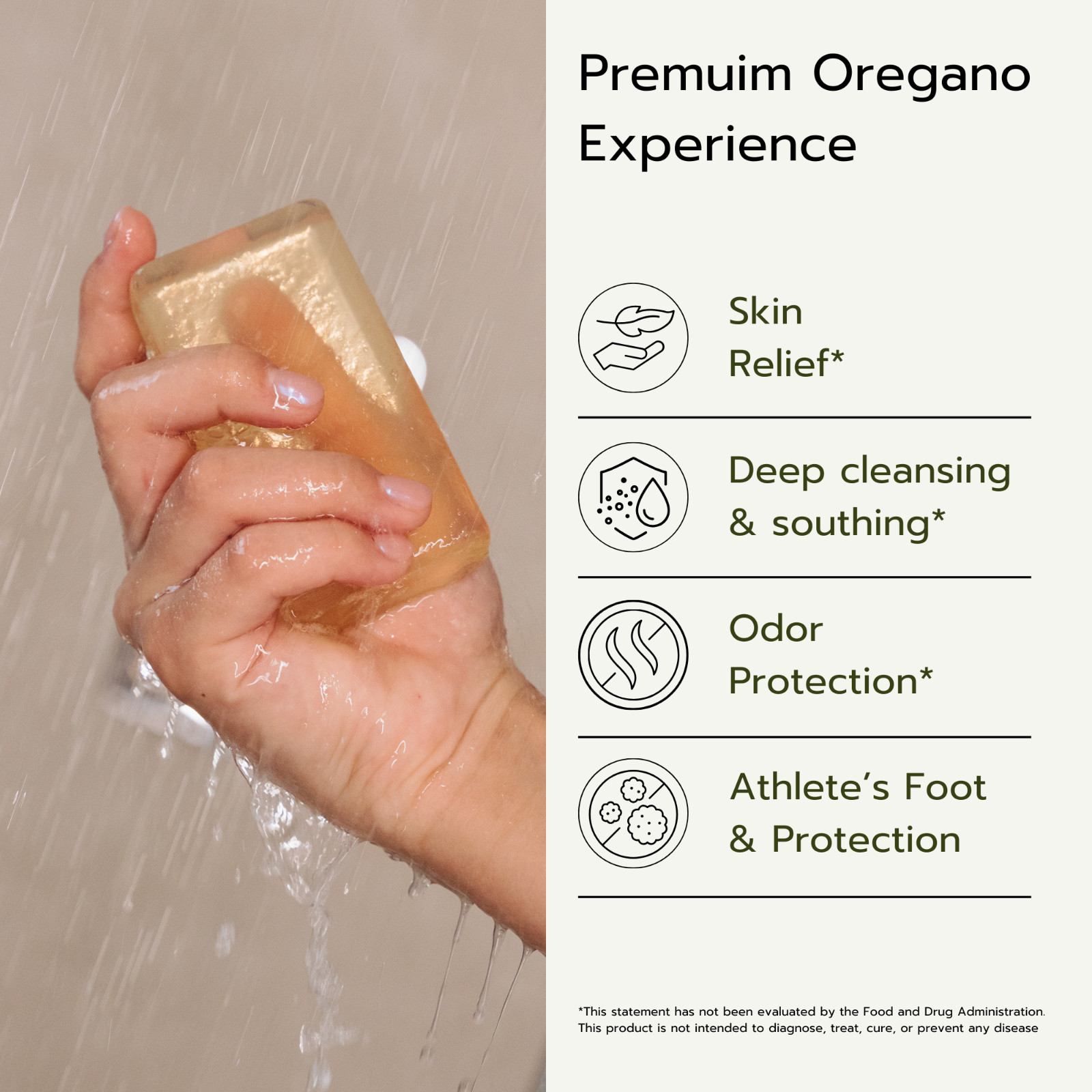 Aromavita Pure Defend Soap For Athletes Foot, Jock Itch & Odors, Cleans Acne