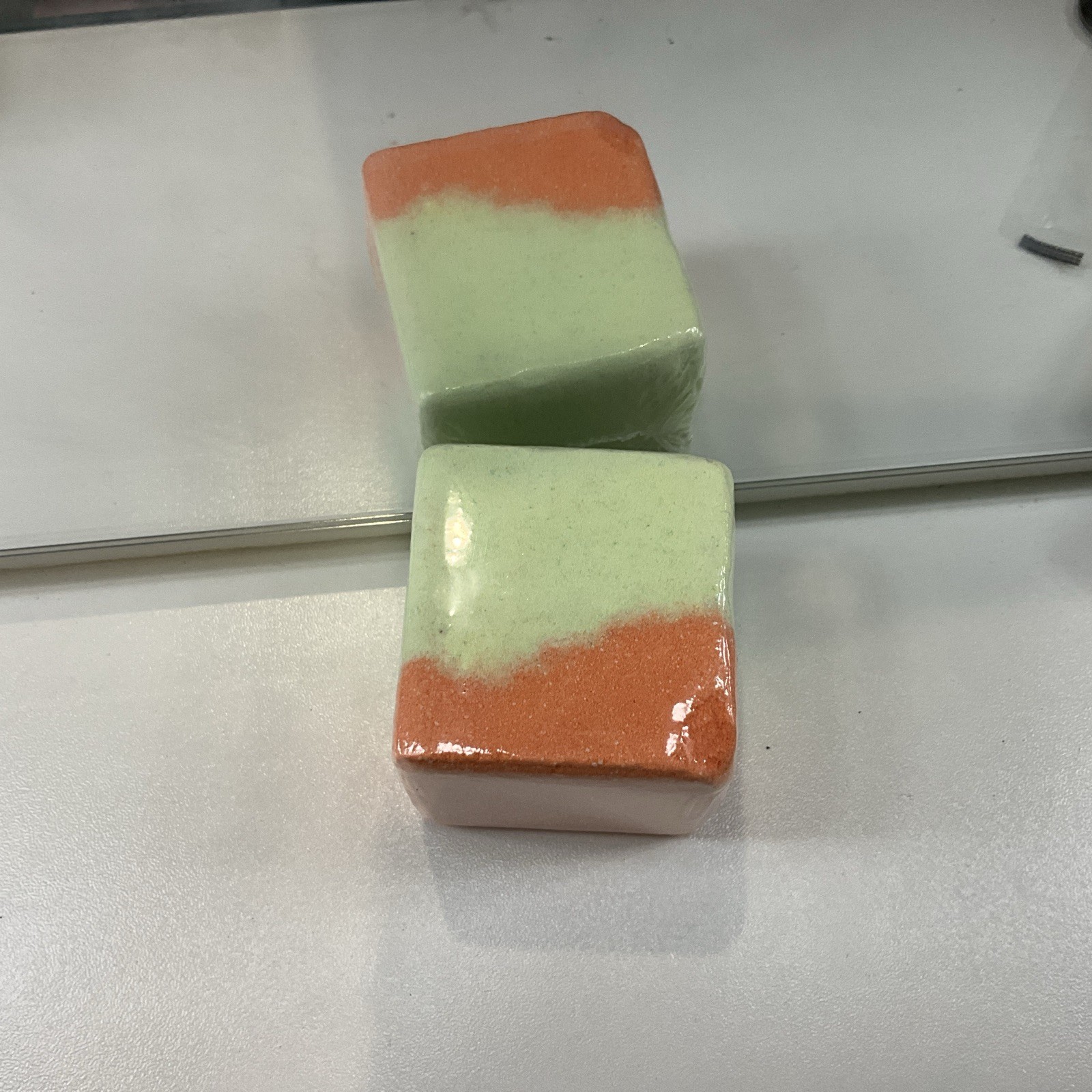 Orange And White Soft Colorful Bath Bond For Anyone Brand New (Not Toxic)!