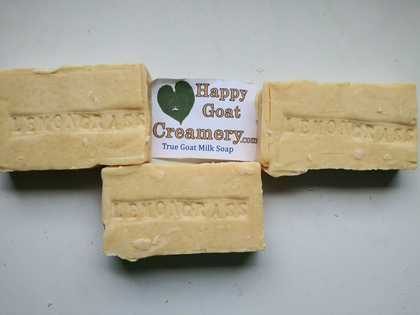 LEMONGRASS GOAT MILK SOAP HAPPY GOAT CREAMERY PURE ESSENTIAL OIL FREE SHIPPING