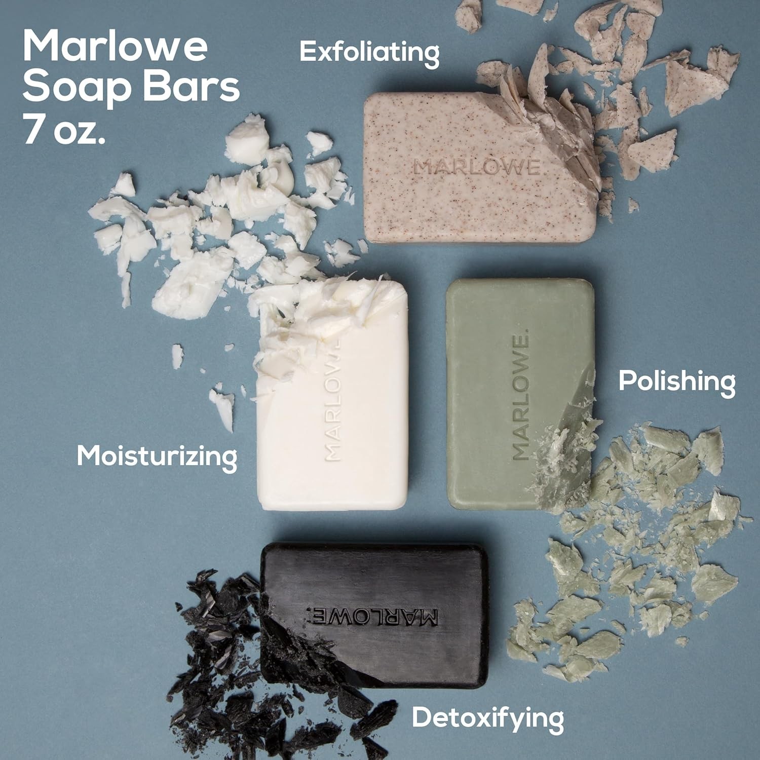 Charcoal Soap, Cleansing Body Bar Soap for Men, 3 Bars, 7 oz. Each | Charcoal…