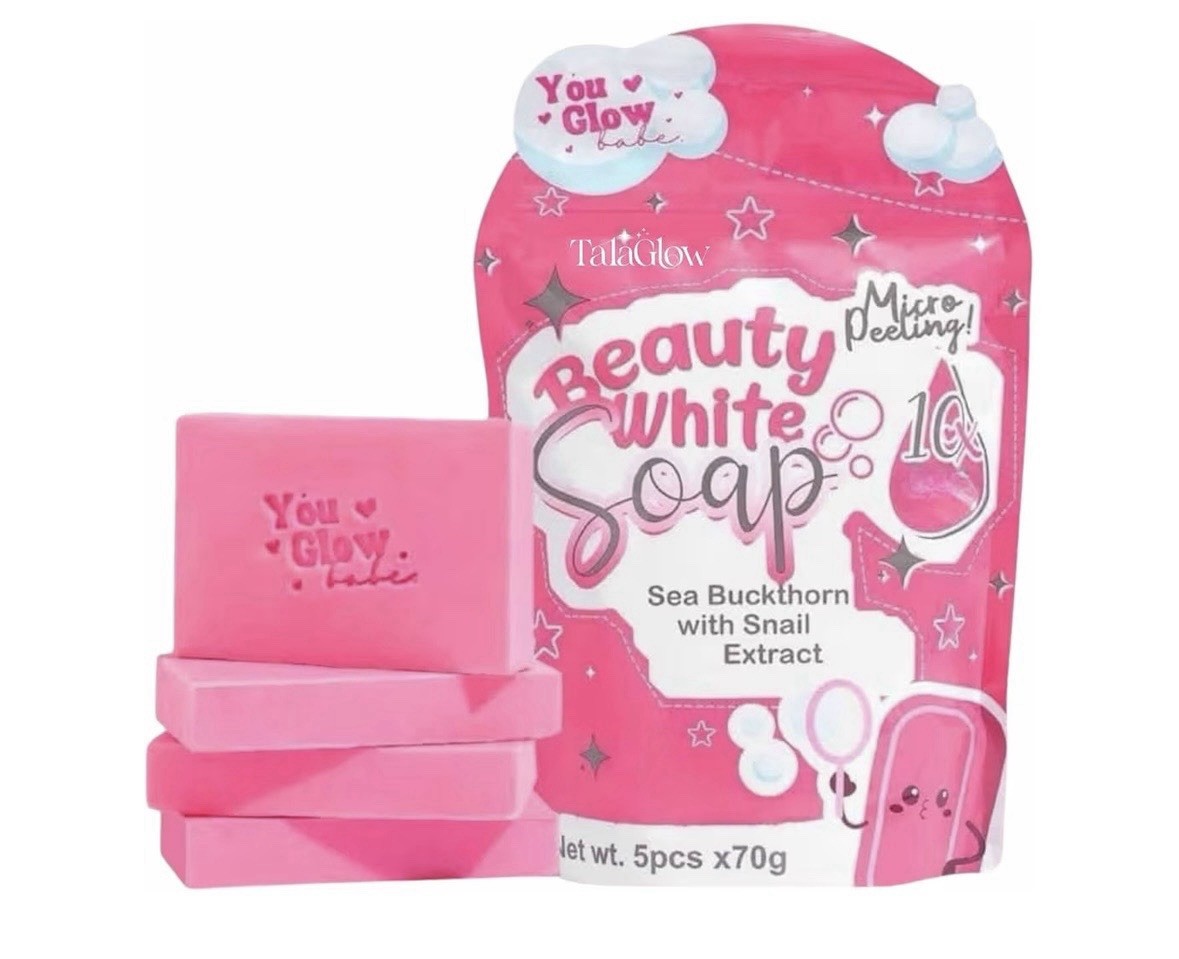 You Glow Babe Beauty White Soap Pack Of 5 Sea Buckthorn Snail Extract 70G Each
