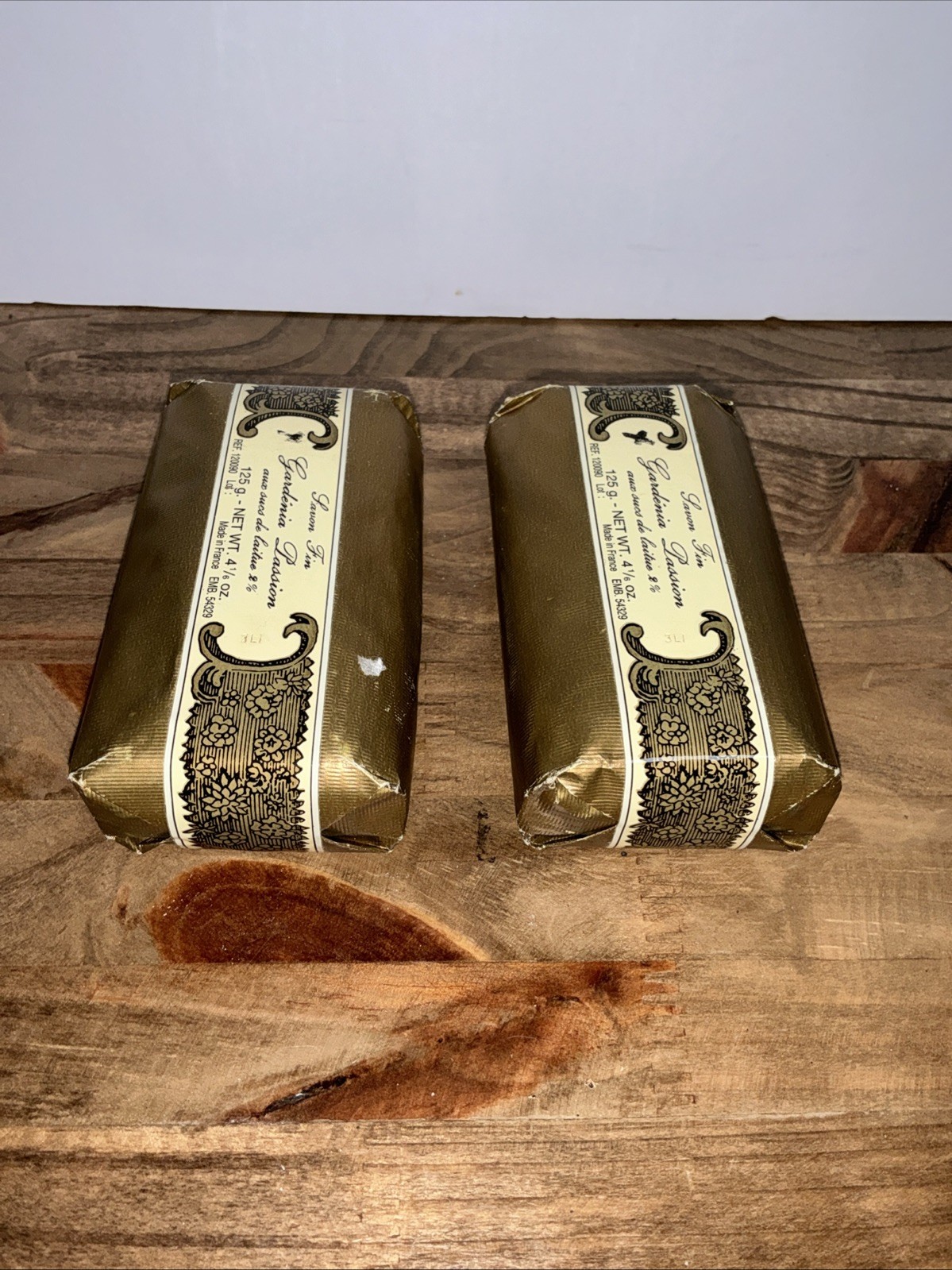 Vintage Annick Goutal Gardenia Passion Savon Fin Bar Soap Lot of 2 France NOS