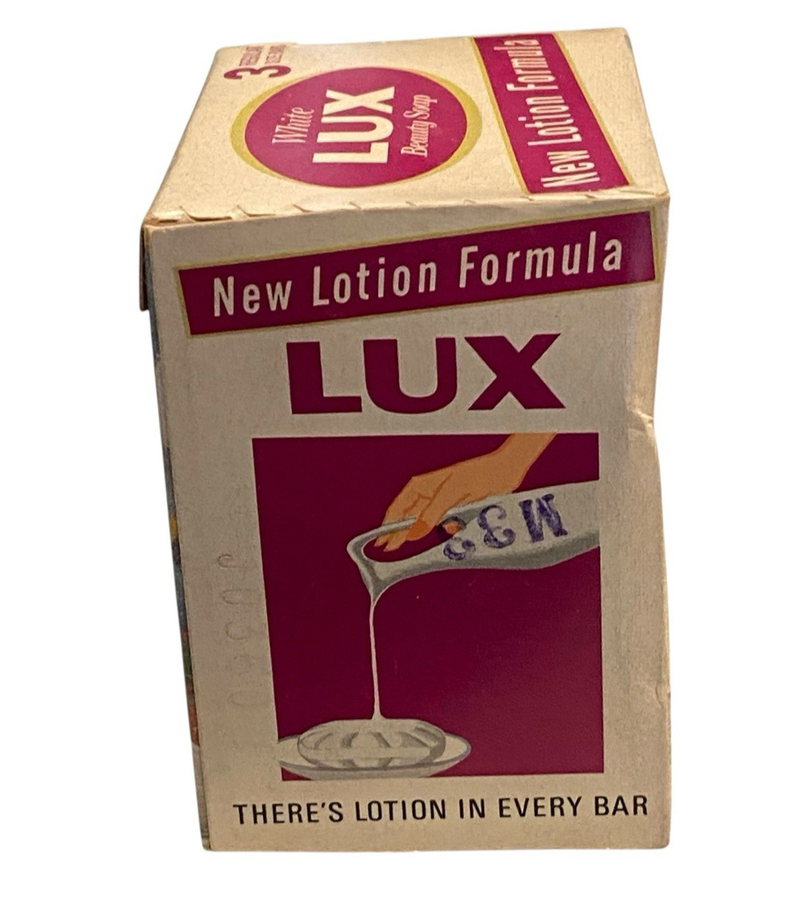 NOS LUX White Beauty Bar Soap Discontinued NOS Sealed Box Regular Size Vintage