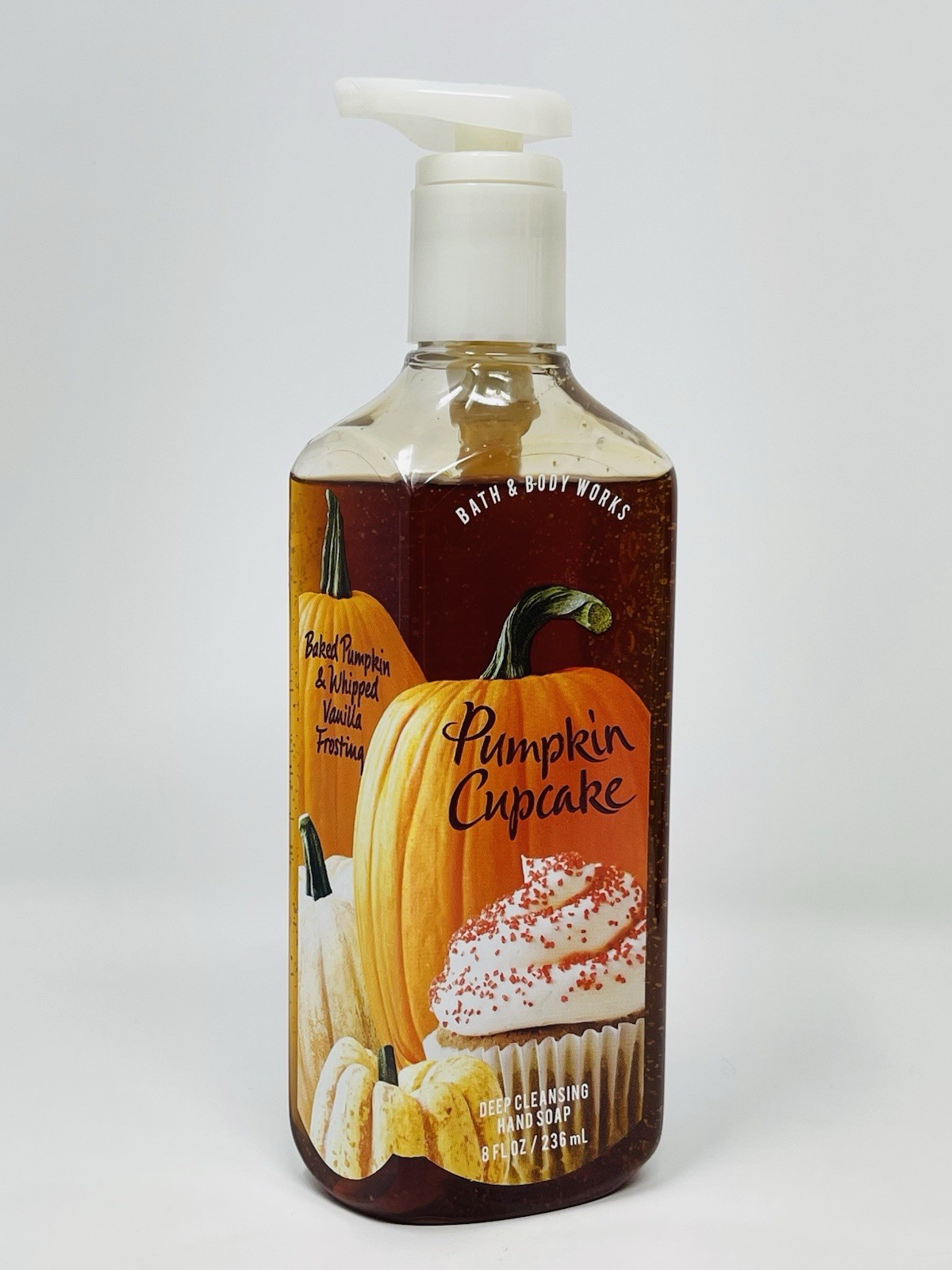 BATH & BODY WORKS Pumpkin Cupcake DEEP CLEANSING HAND SOAP 8oz /236 ml