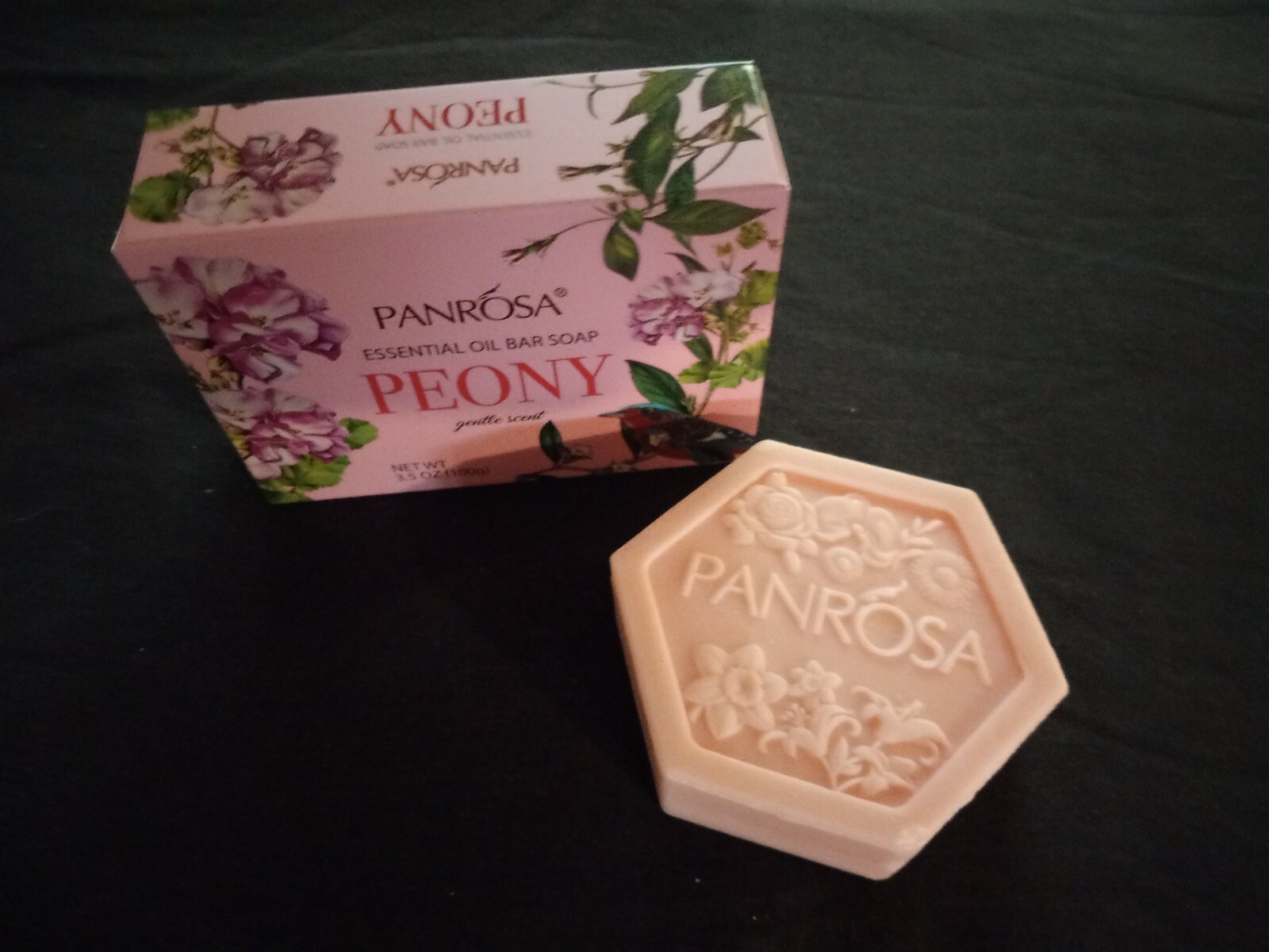 2 bars Decorative Essential oil lightly scented bar soap, 3.5oz Peony USA made