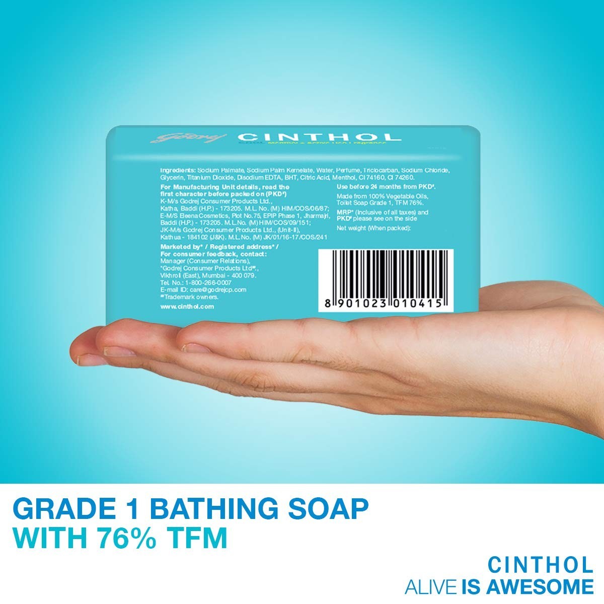 Refreshing Menthol Soap Pack of 5