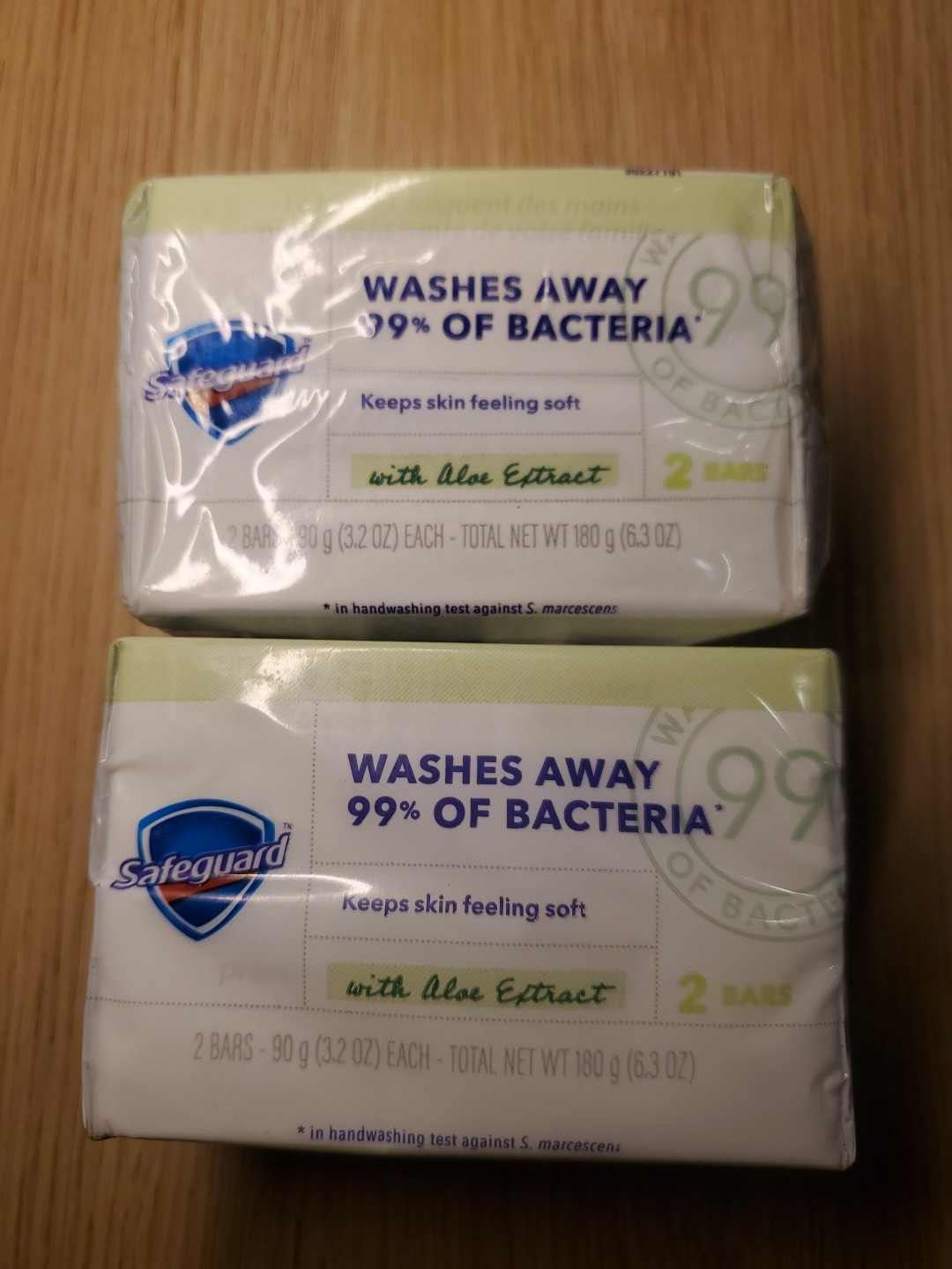 3.2oz (4 Count) Safeguard Bar Soap Fresh Clean Scent with Aloe Extract, Bacteria
