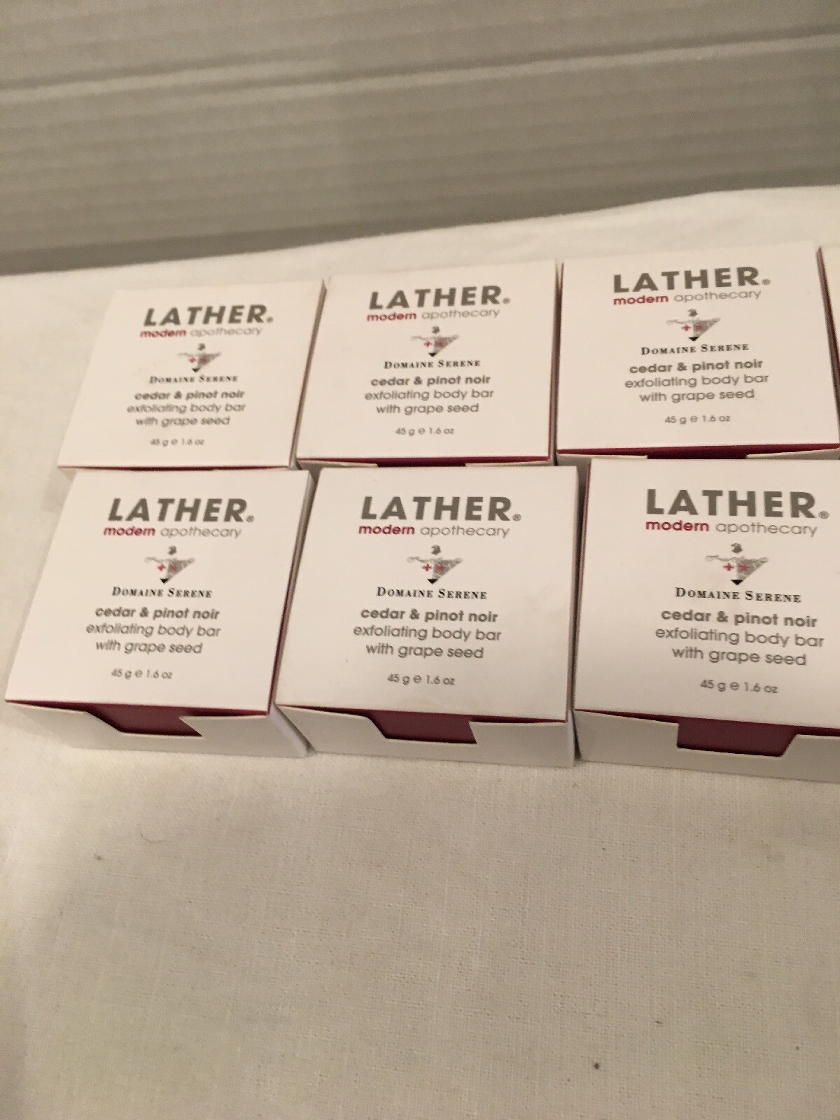 8 pc LATHER Modern Apothecary Exfoliating Body Soap w/ 2 Gentle Face Soaps – NIB
