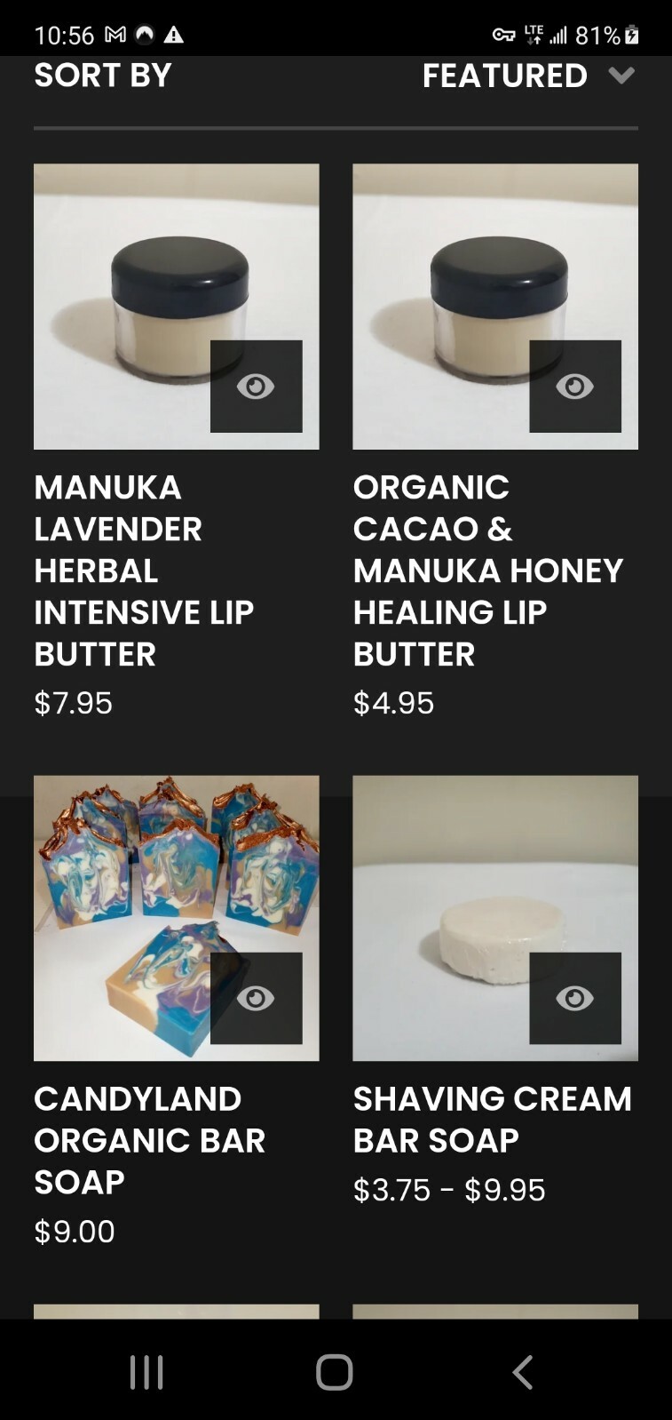 Blackberry & Vine All Natural Soaps and Body Wash (See the description please)