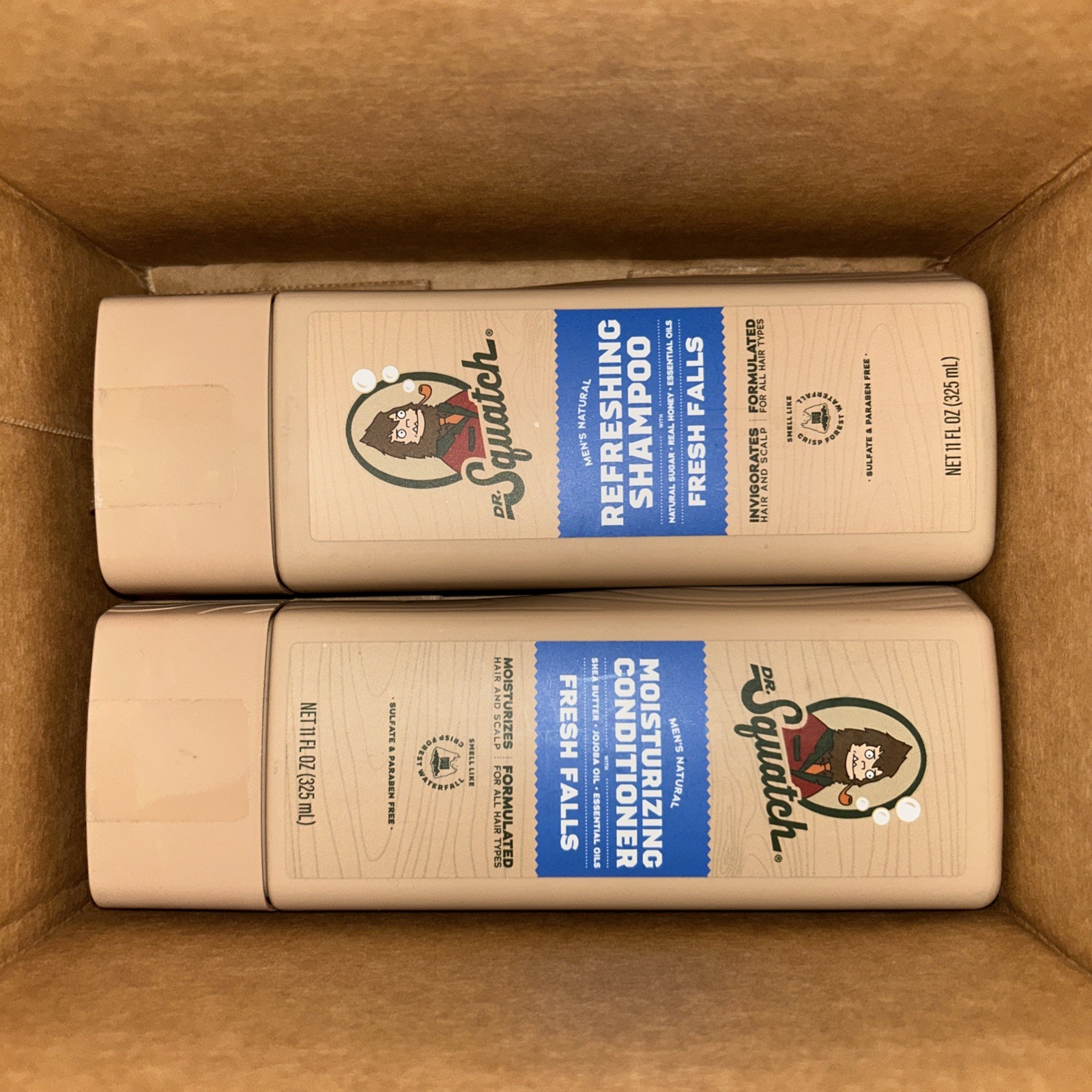 New! Dr. Squatch Fresh Falls Shampoo & Conditioner 11oz Each Paraben Free