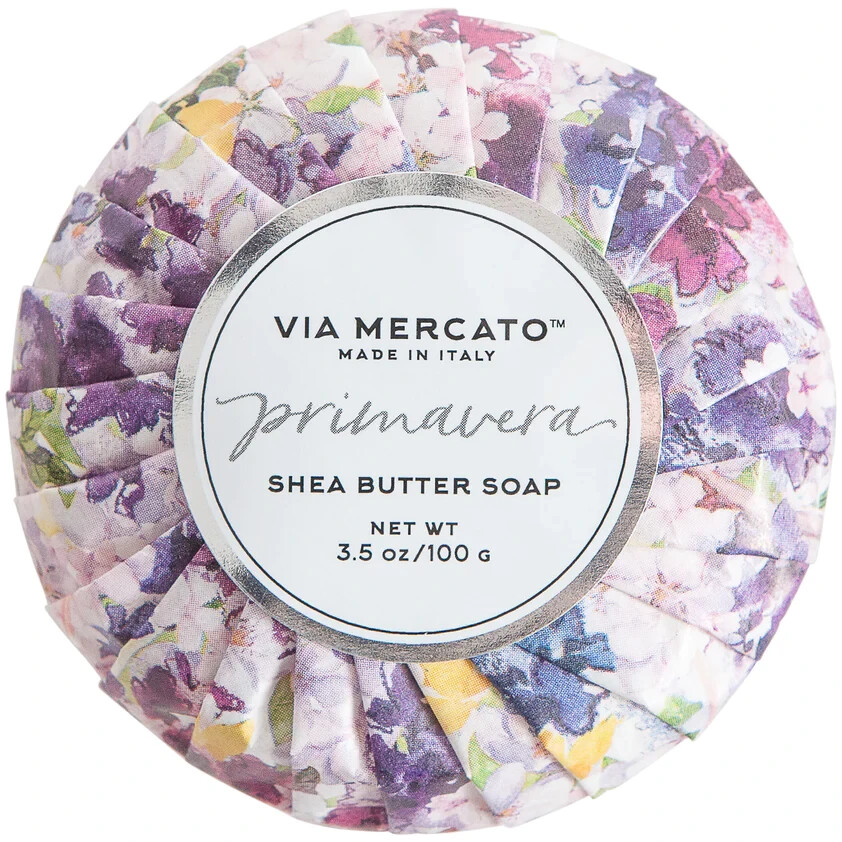 VIA MERCATO SHEA BUTTER “Plum Blossom” PRIMAVERA DISC SOAP 3.5oz