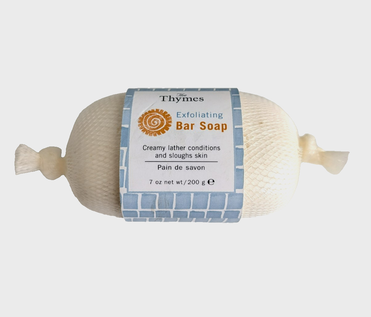 Thymes Exfoliating Bar Soap 7 oz Massage Bar Sealed New