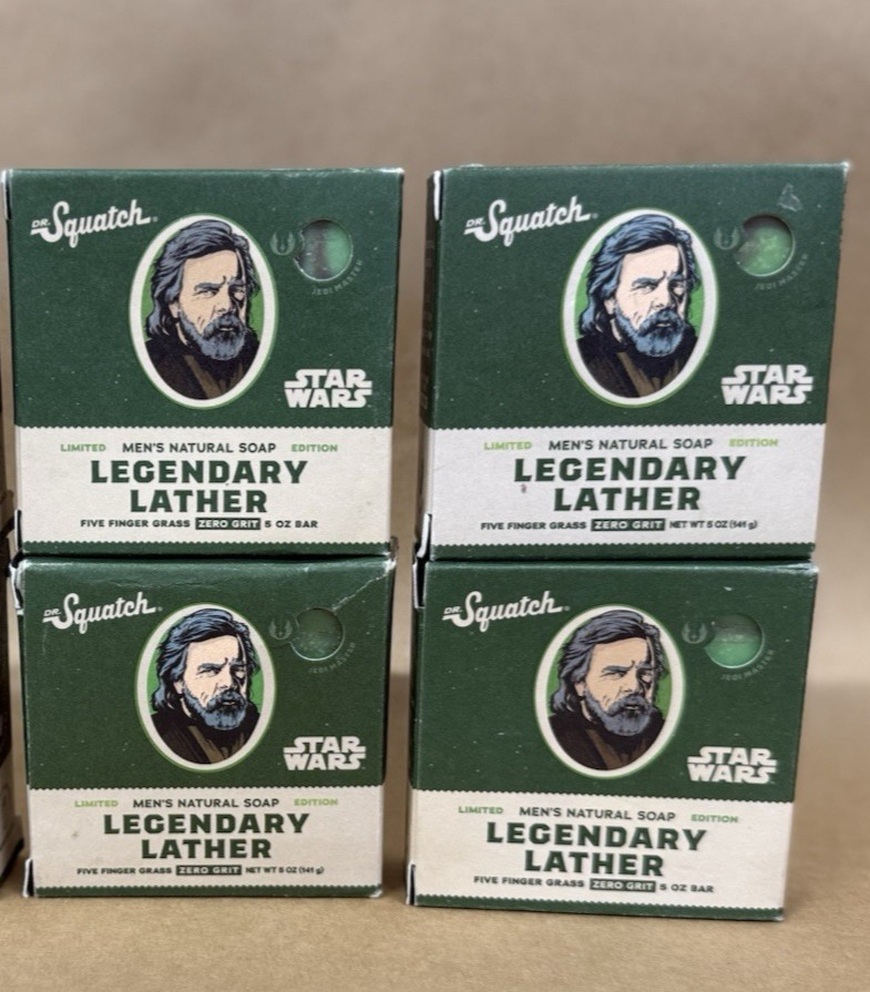 4 Dr. Squatch STAR WARS Legendary Lather, Zero Grit Wash Soap