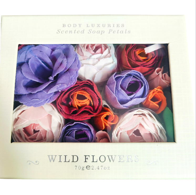 NEW Body Luxuries Scented Bath Soap Petals Rose & Wild Flowers 2.47oz Valentine