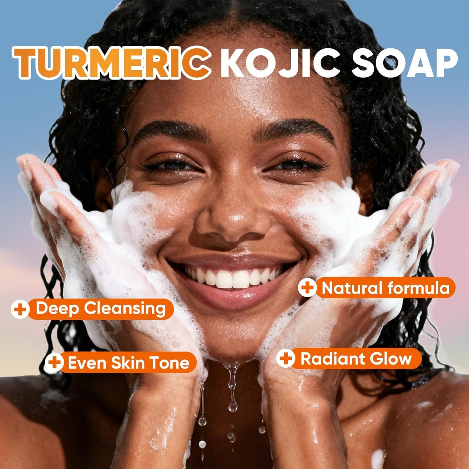 5 Pack Turmeric Kojic Acid Soap Bars(80g) – Infused with Retinol, Hydrolyzed Col