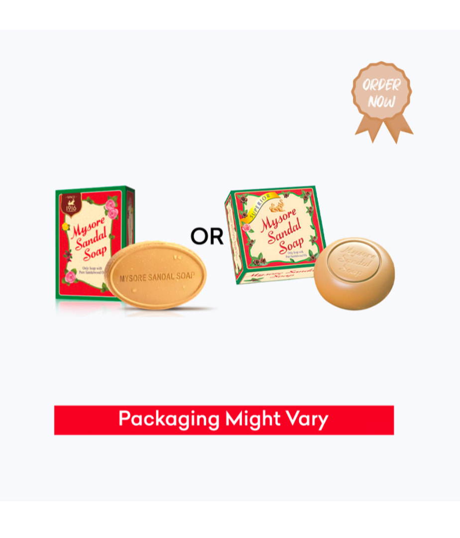 Original Mysore Sandal Soap – 100% Pure Sandalwood Oil – Natural Skin Glow