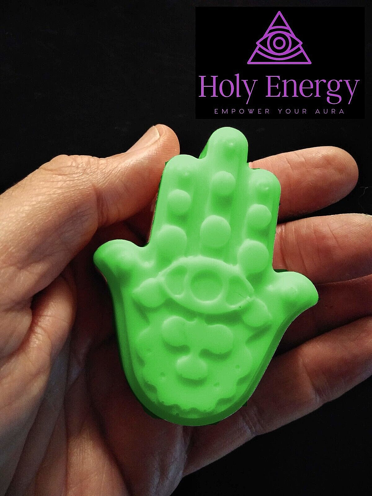 Lemongrass Hamsa Soap Handmade Natural Soap Infused With Essential Oil