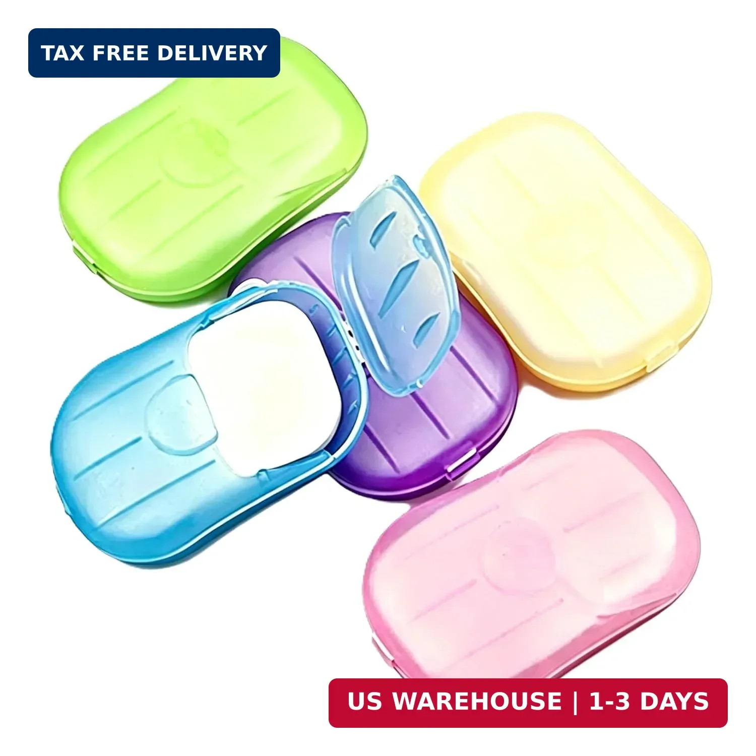 Disposable Soap Sheets Paper 5 Boxes Hand Cleaner Fragrance Mini Soap Paper for
